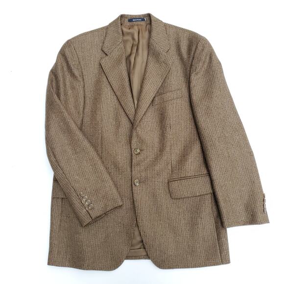 Ralph Lauren Other - Chaps Ralph Lauren Brown Houndstooth Classic Wool Blazer Sport Coat Jacket 40R